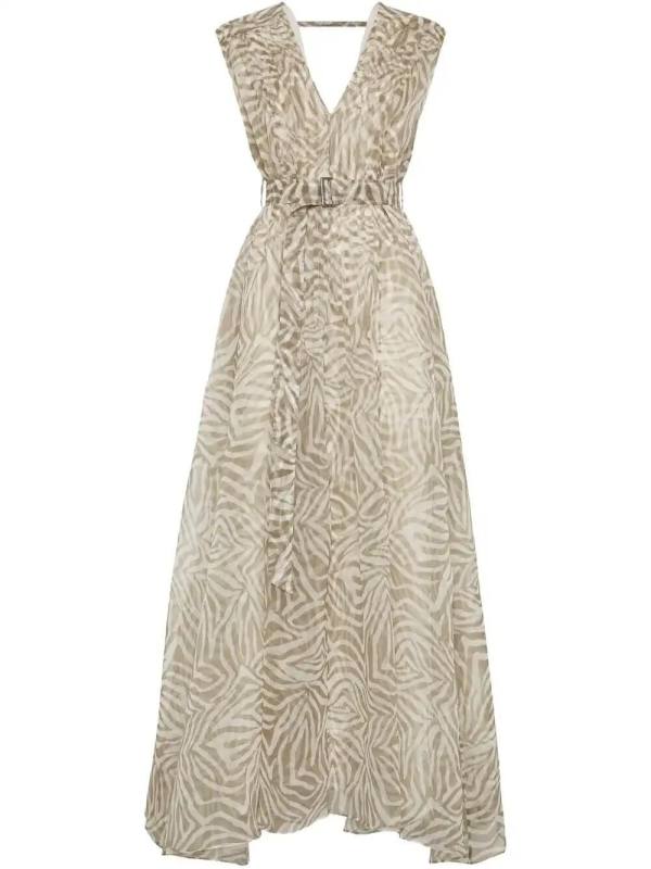 printed silk dress