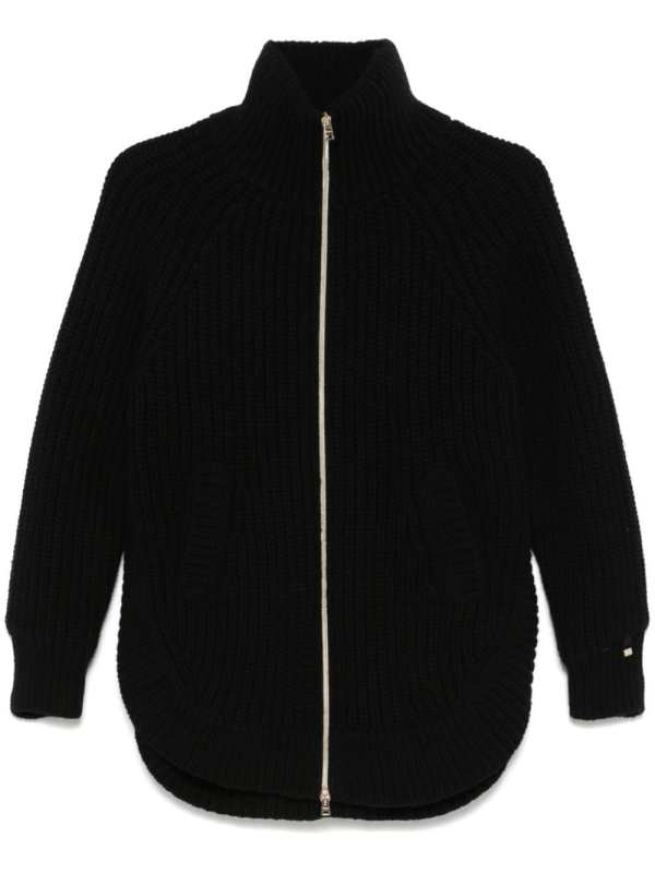 panelled-design high-neck jacket