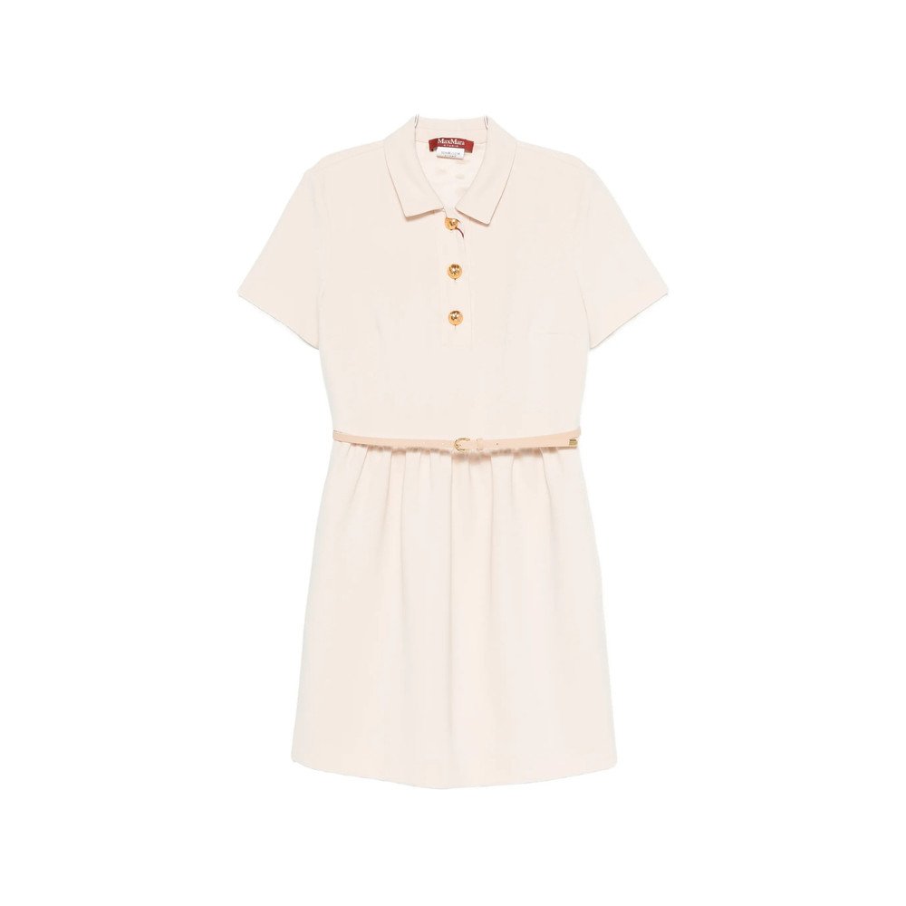 Max Mara Studio Belted Button-front Mini Dress