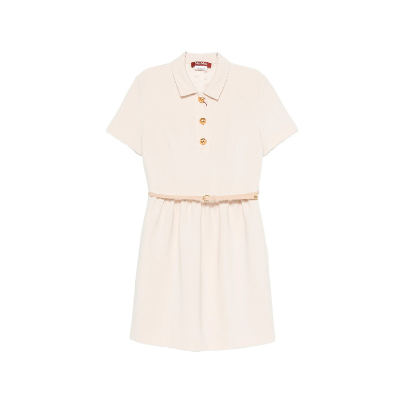 Max Mara Studio Belted Button-front Mini Dress