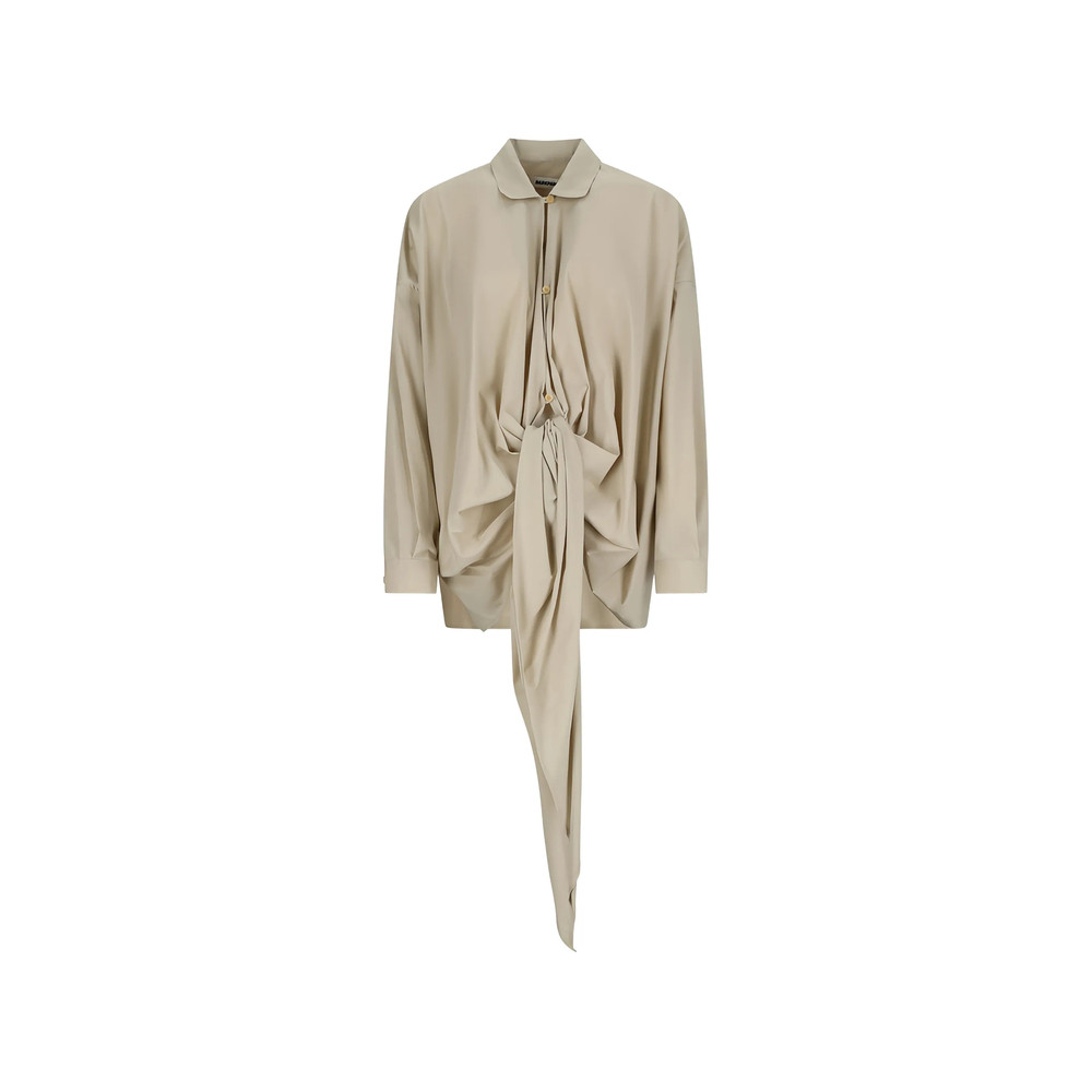 Darkpark Romy Tie-fastening Draped Shirt
