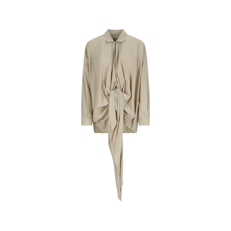 Darkpark Romy Tie-fastening Draped Shirt