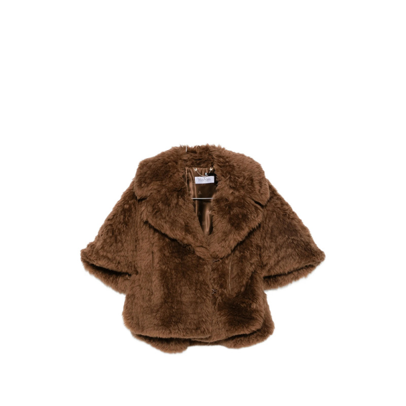 Max Mara Double-breasted Faux-fur Jacket