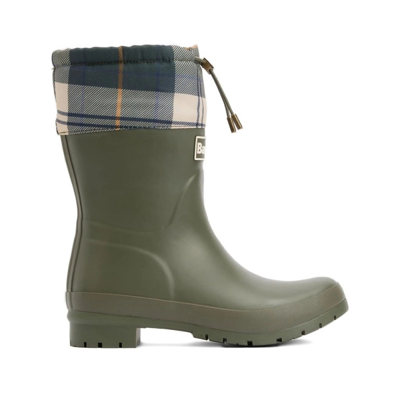 Barbour Tartan Drawstring Boots