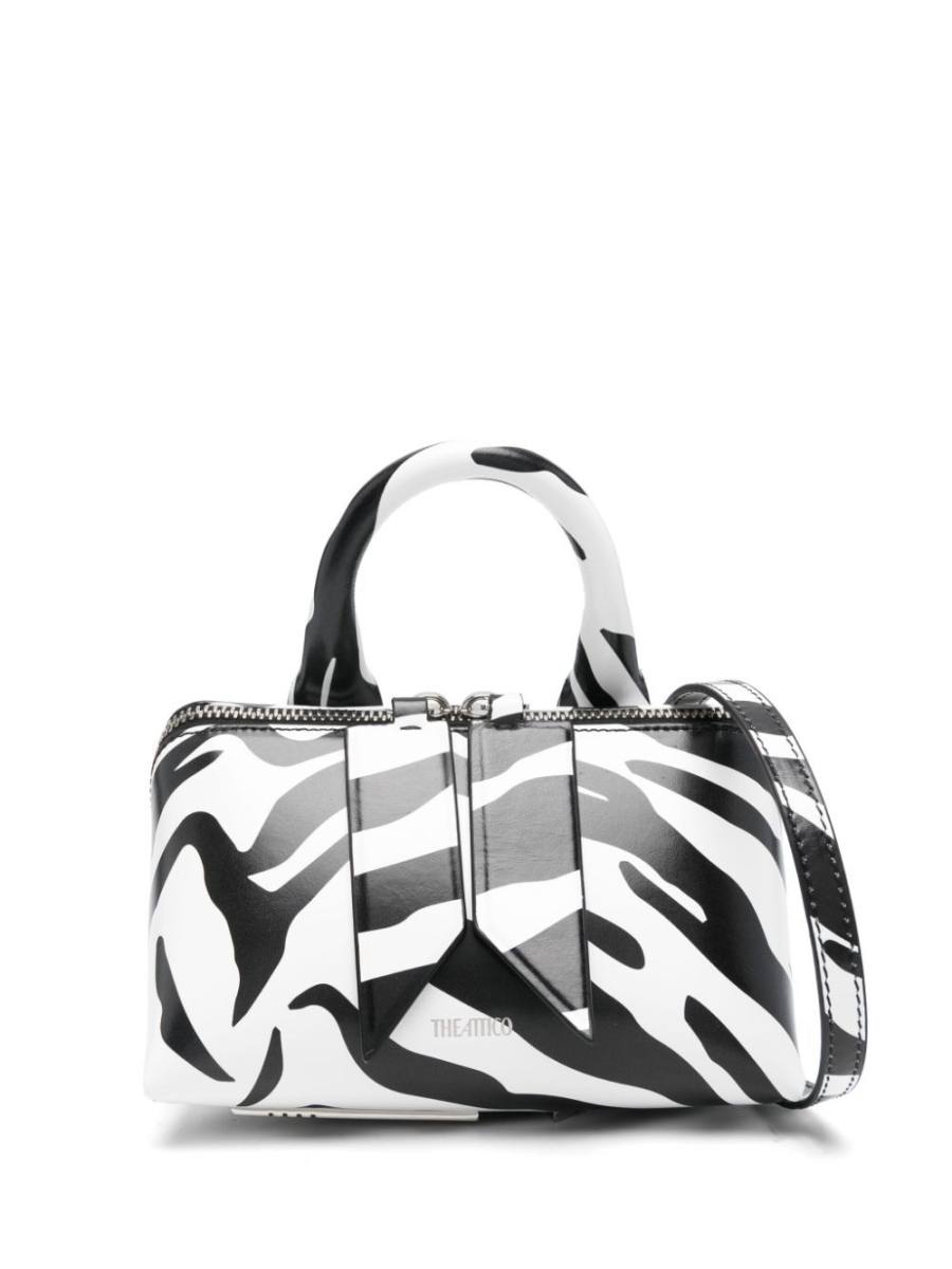 zebra-print tote bag