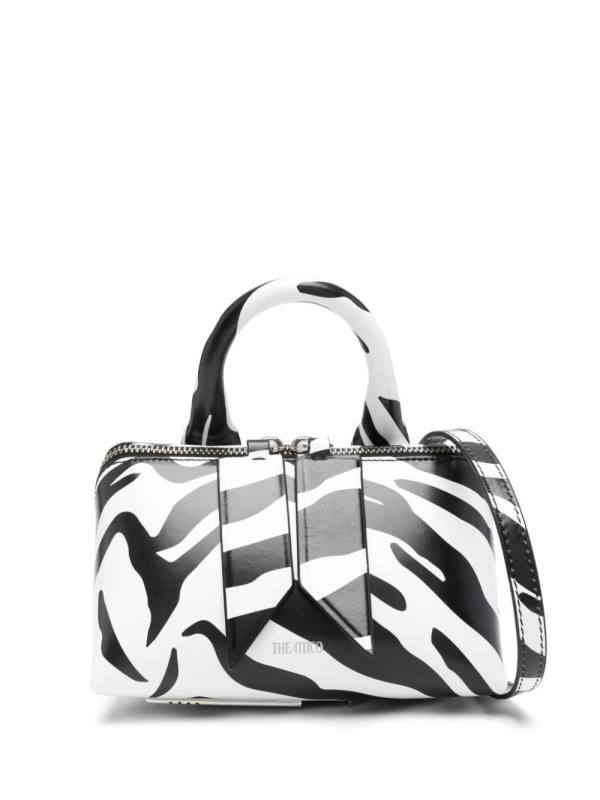 zebra-print tote bag