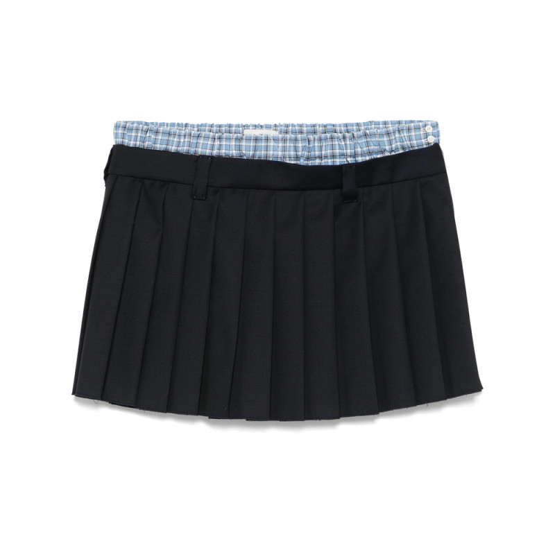 Miu Miu Pleated Mini Skirt