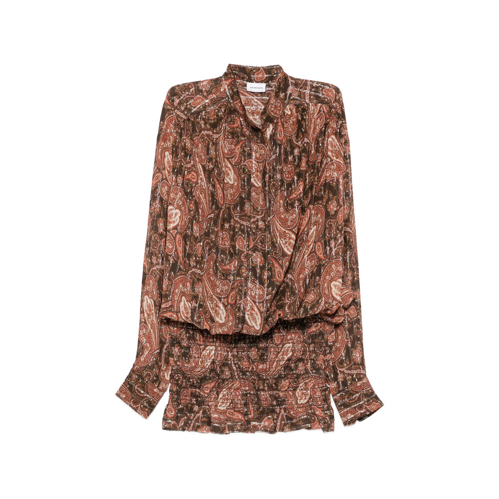 The Andamane Paisley-print Ruffled Dress