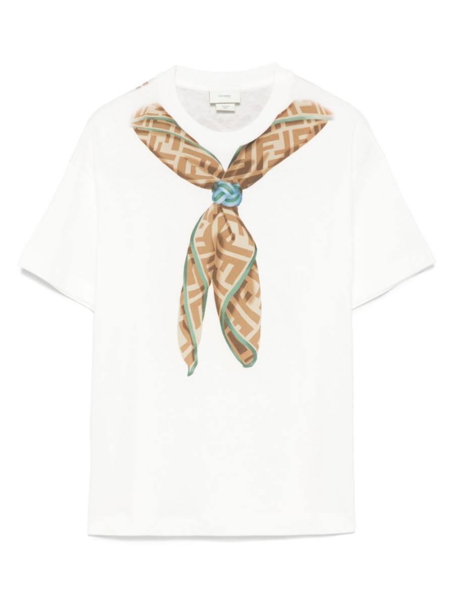 trompe l'oeil-print T-shirt