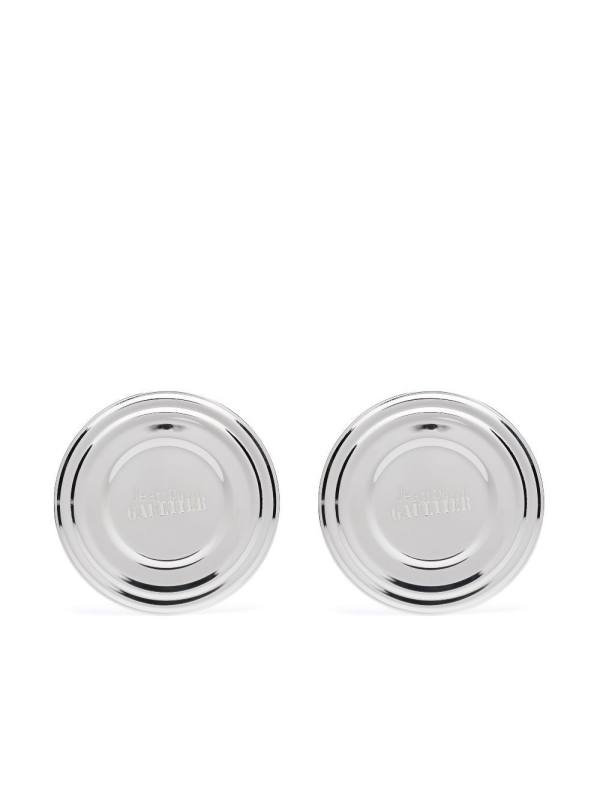 logo-engraved earrings