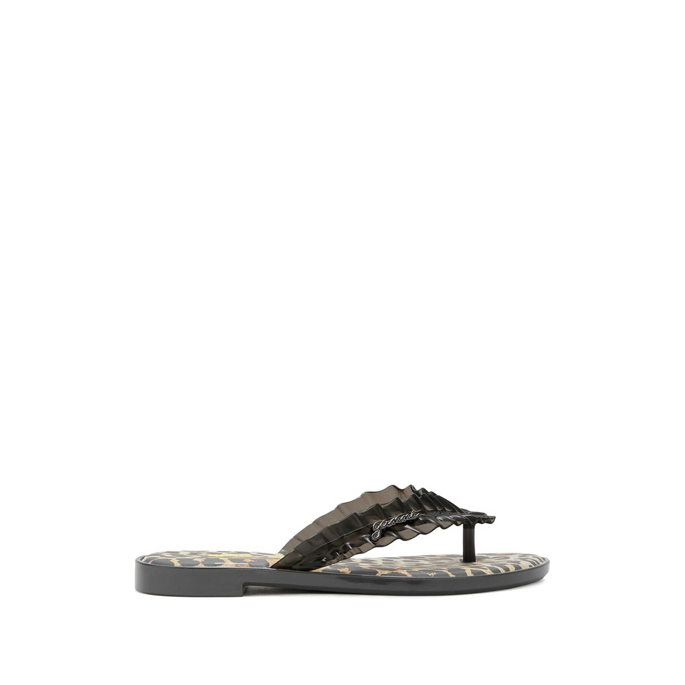Ganni X Melissa Leopard-print Flip-flops