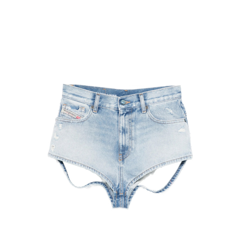 Diesel Distressed Cutout Shorts