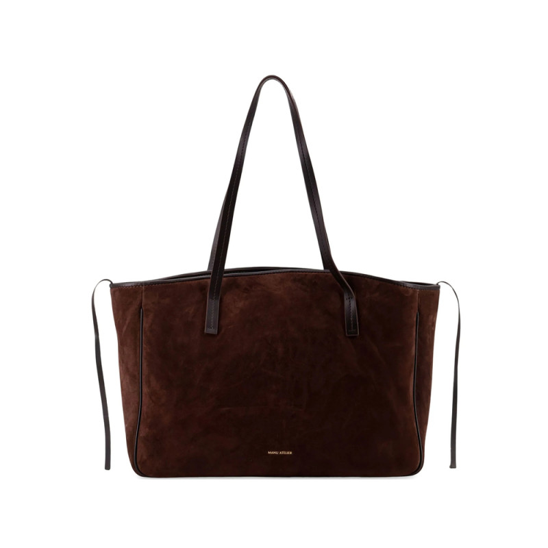 Manu Atelier Large Du Jour Suede Tote Bag