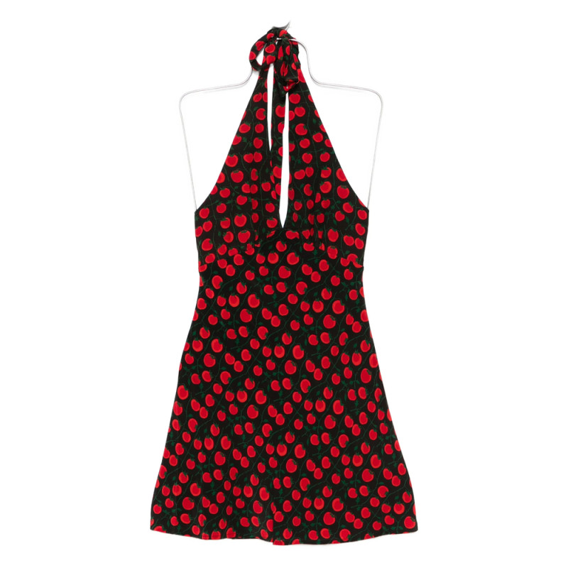 Staud Lucca Tomato-print Mini Dress