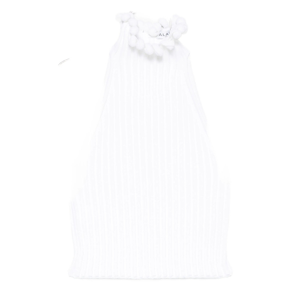 Alaïa Pom-pom Halterneck Top