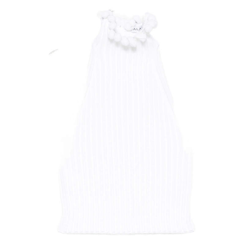 Alaïa Pom-pom Halterneck Top