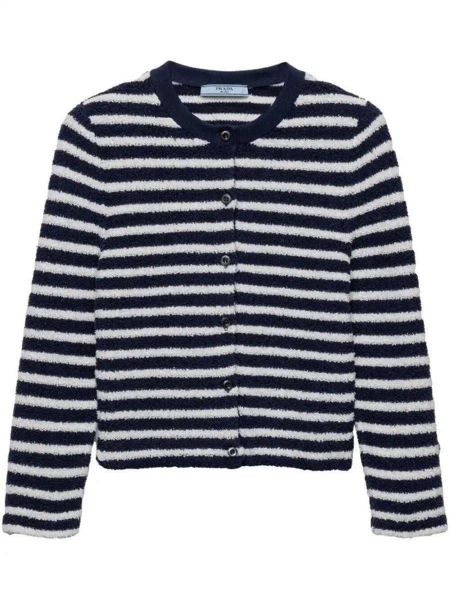 bouclé cardigan
