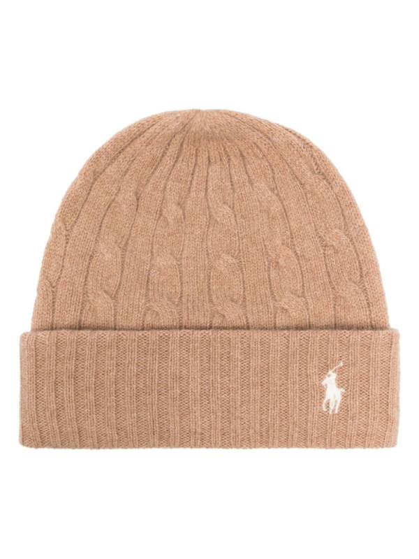 cable-knit beanie hat