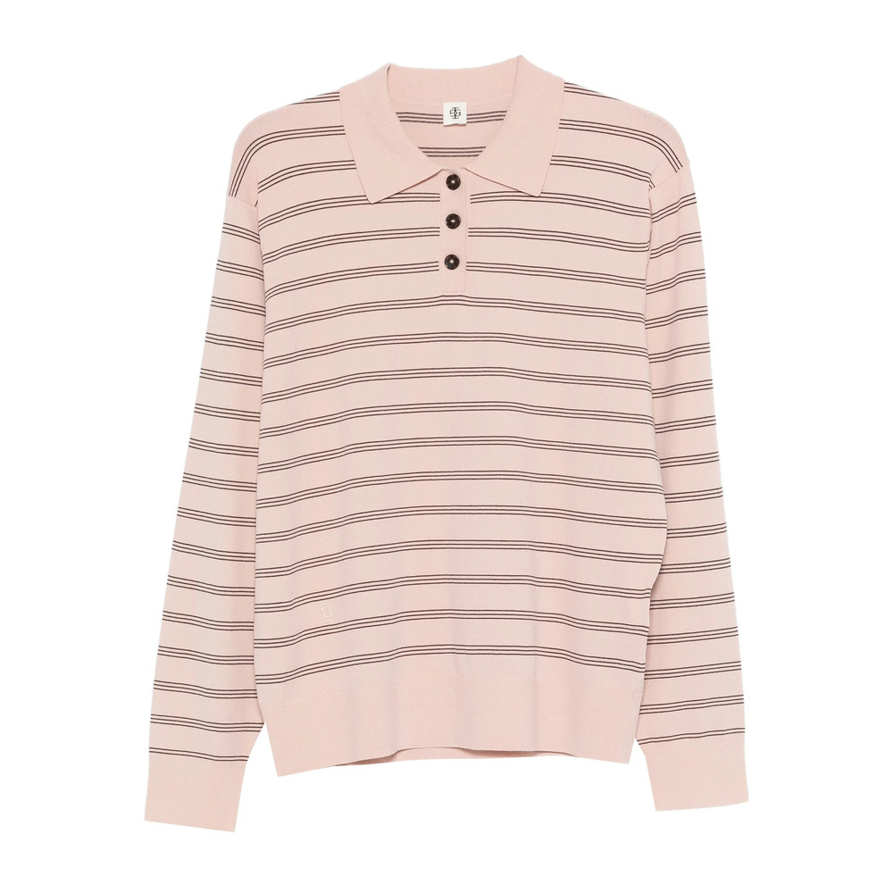 The Garment Madison Striped Polo Top