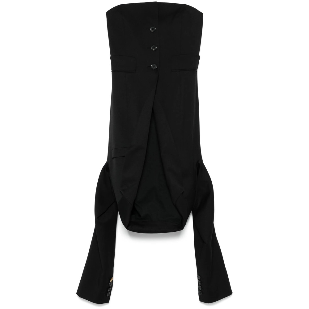 Moschino Panelled Strapless Top