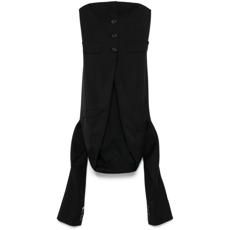 Moschino Panelled Strapless Top