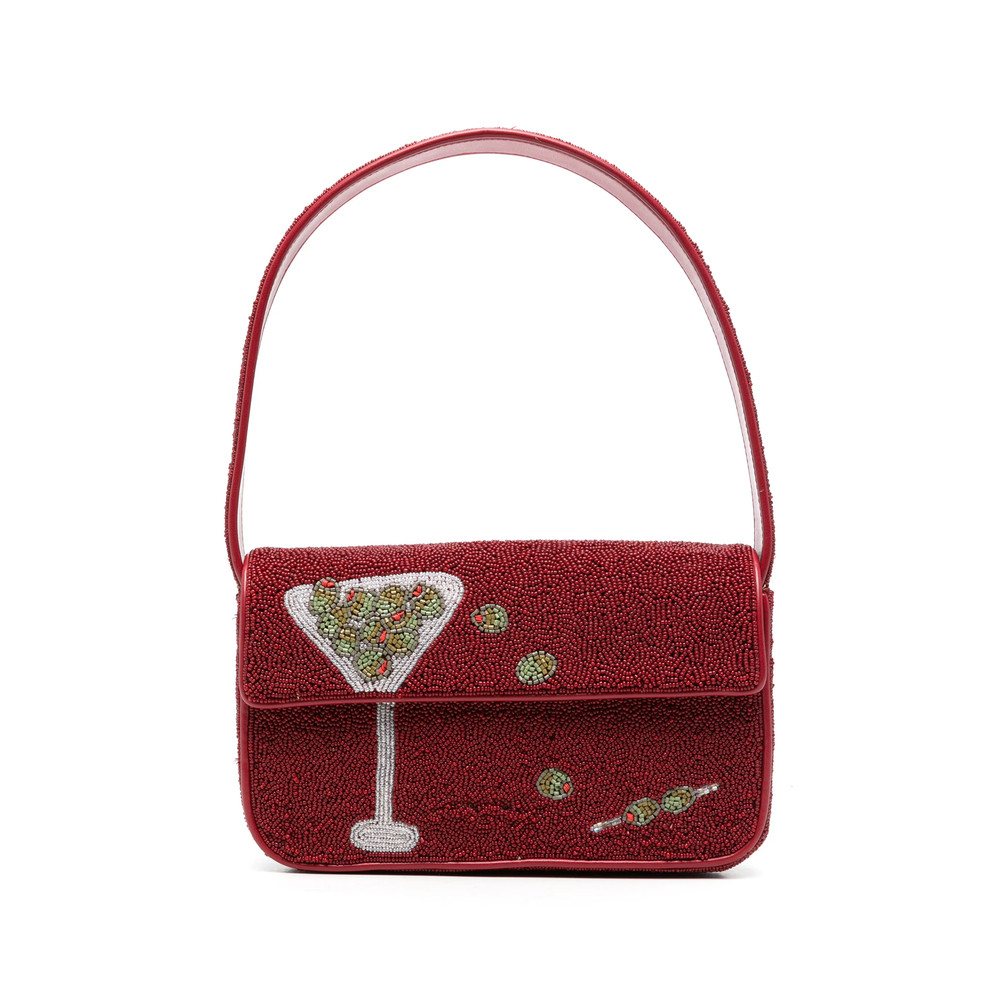 Staud Tommy Bead-embellished Shoulder Bag