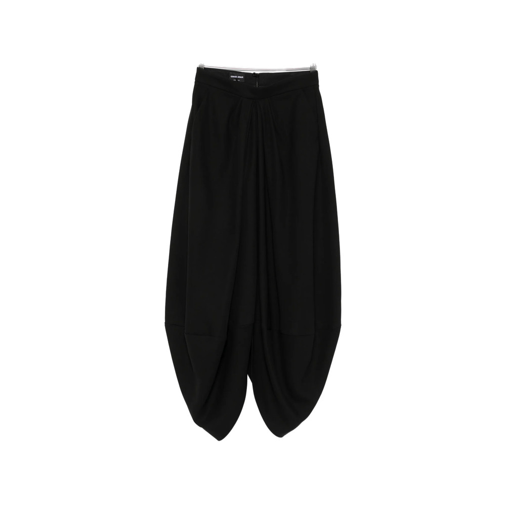 Giorgio Armani Zip-fastening Draped-design Midi Skirt
