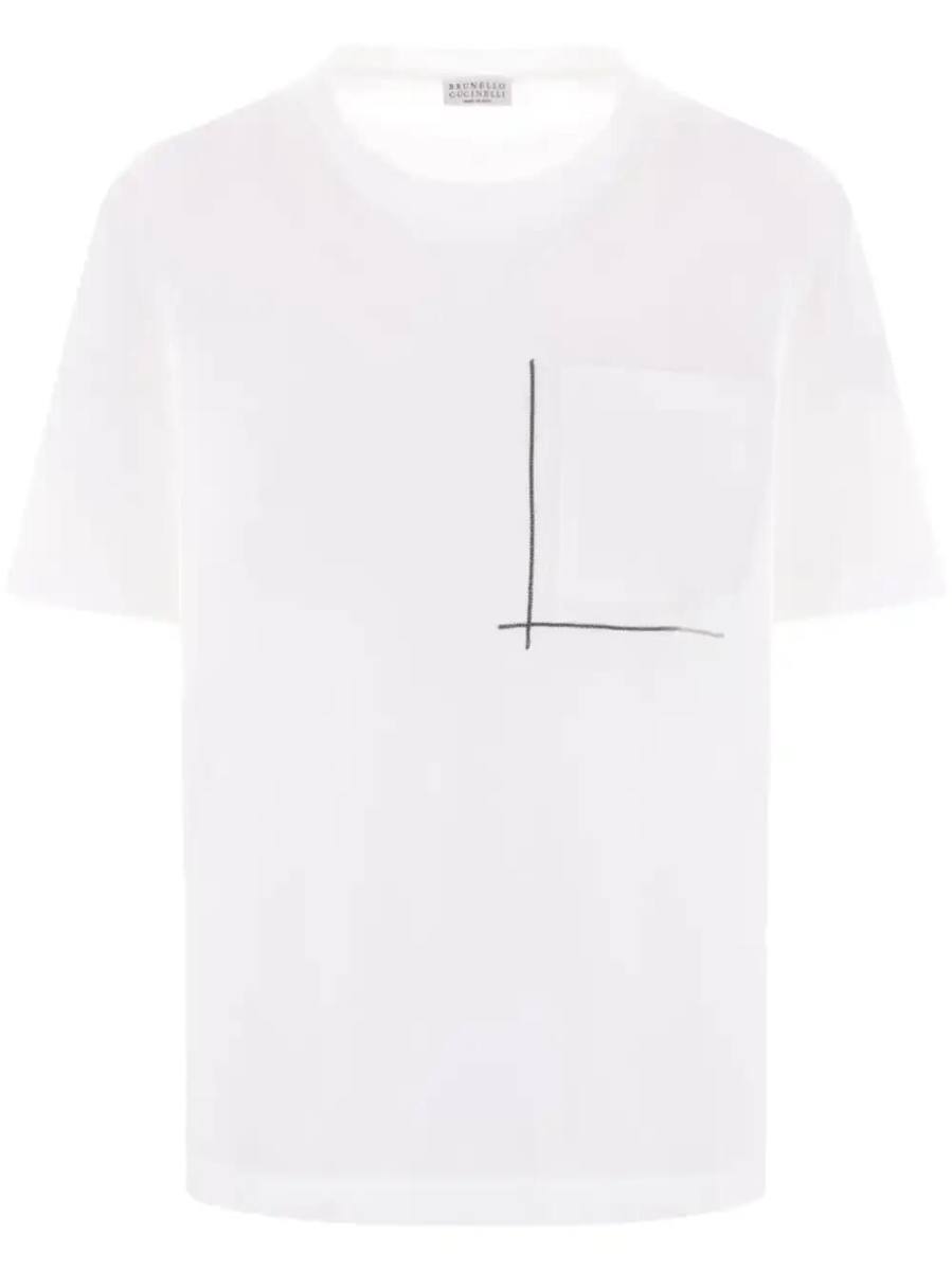 Monili-embellished T-shirt