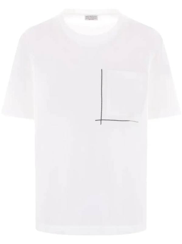 Monili-embellished T-shirt