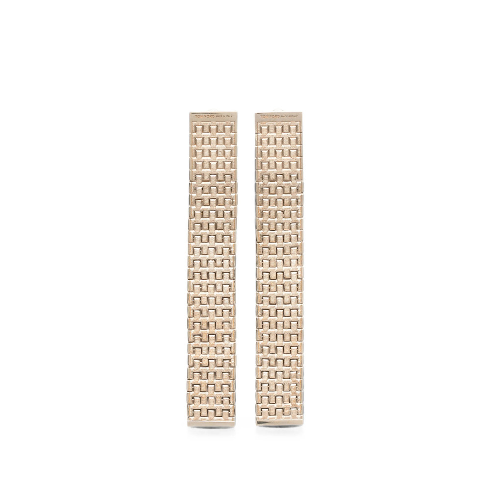 Tom Ford Mesh-detail Drop Earrings