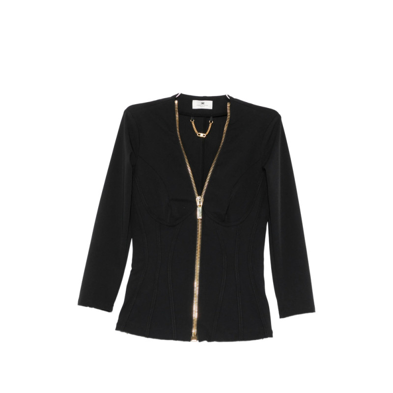 Elisabetta Franchi Zip-up Corset-style Jacket