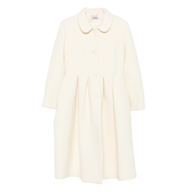 Vivetta Peter Pan Collar-pleated Coat