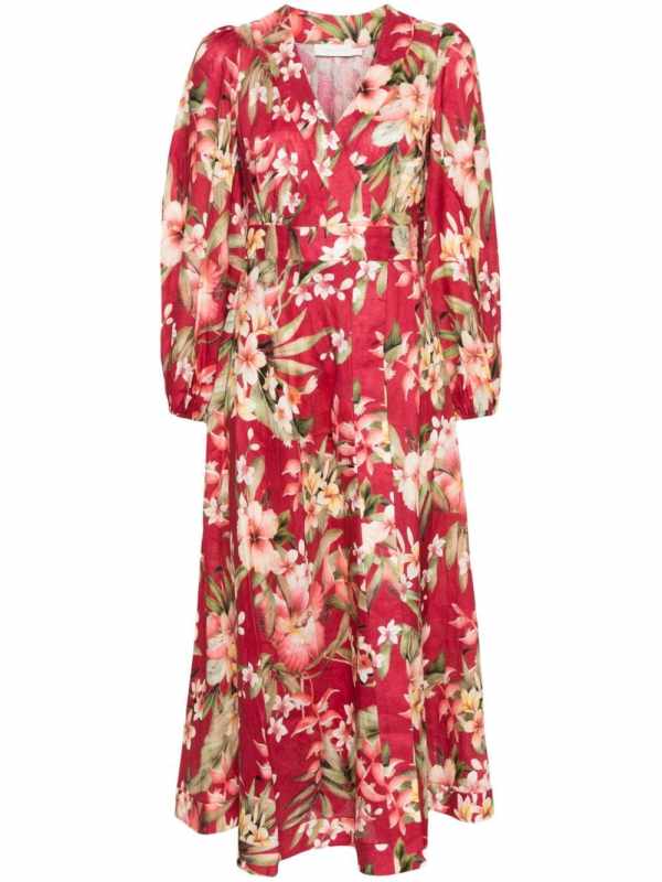 Lexi floral-print wrap dress