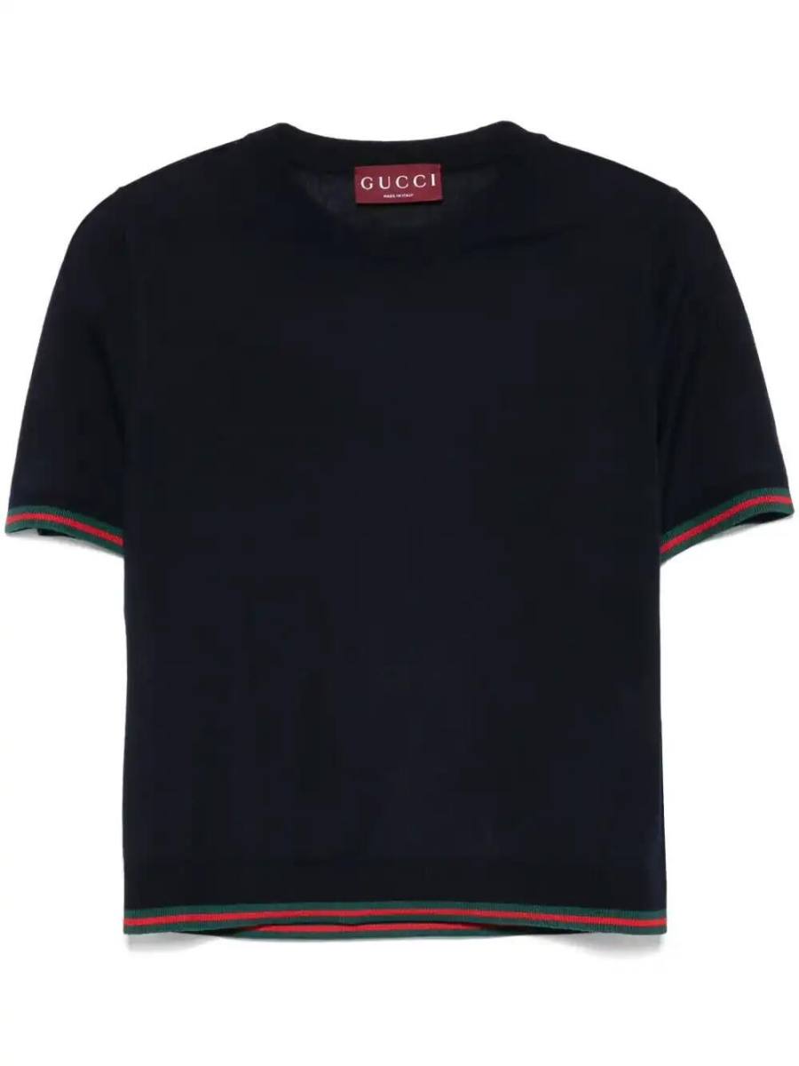 fine-knit T-shirt