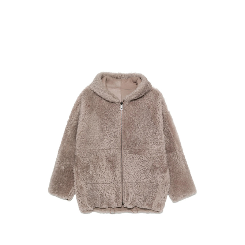 Simonetta Ravizza Bart R Reversible Hooded Shearling Jacket