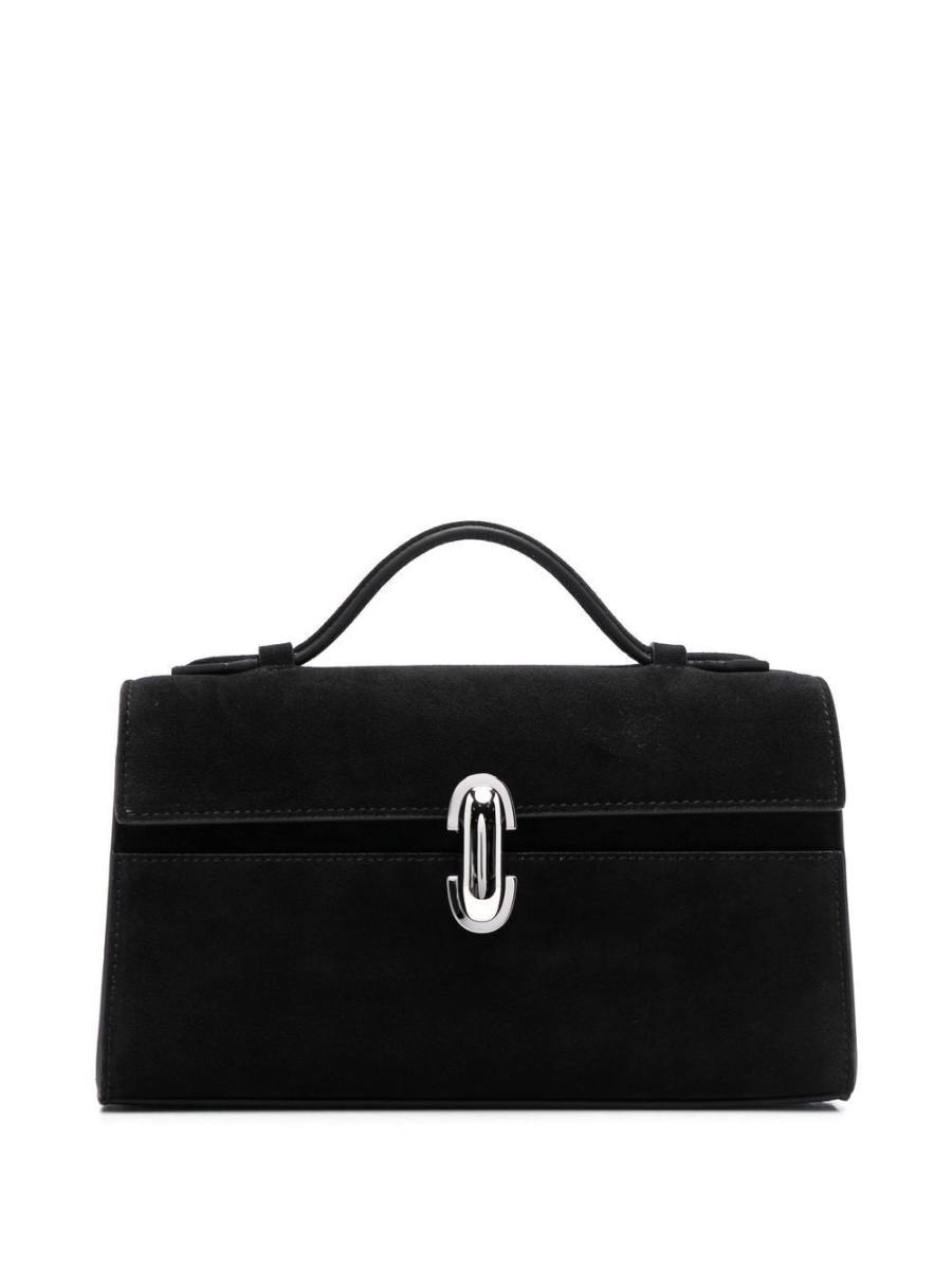 suede-leather tote bag