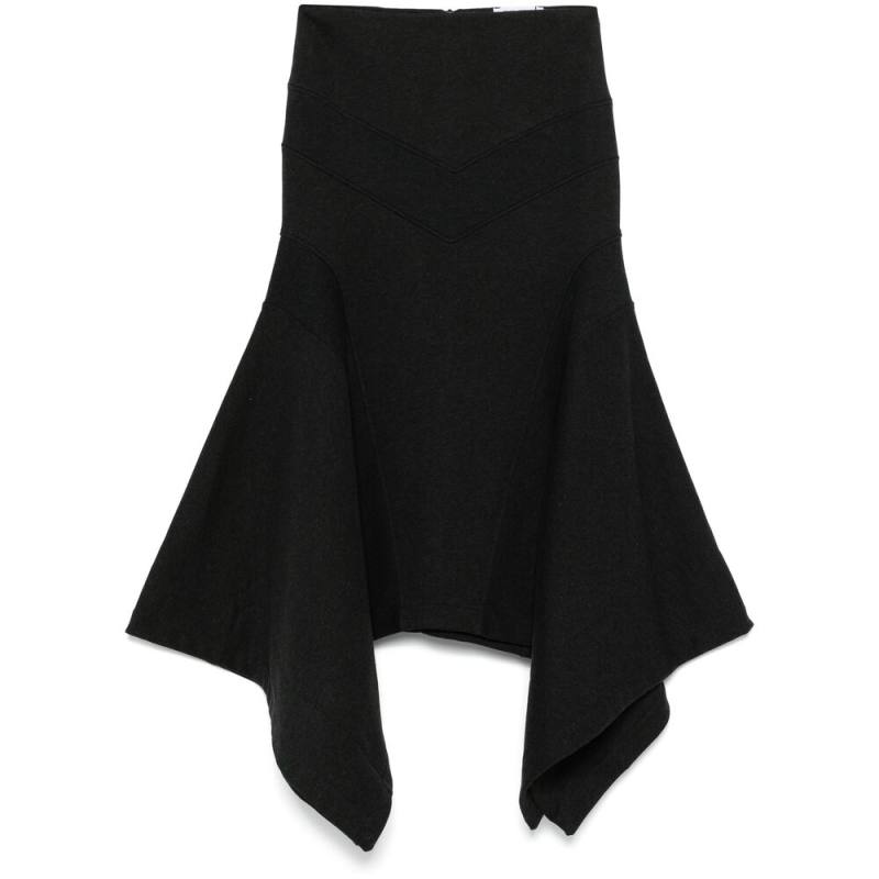 The Attico Panelled Midi Skirt