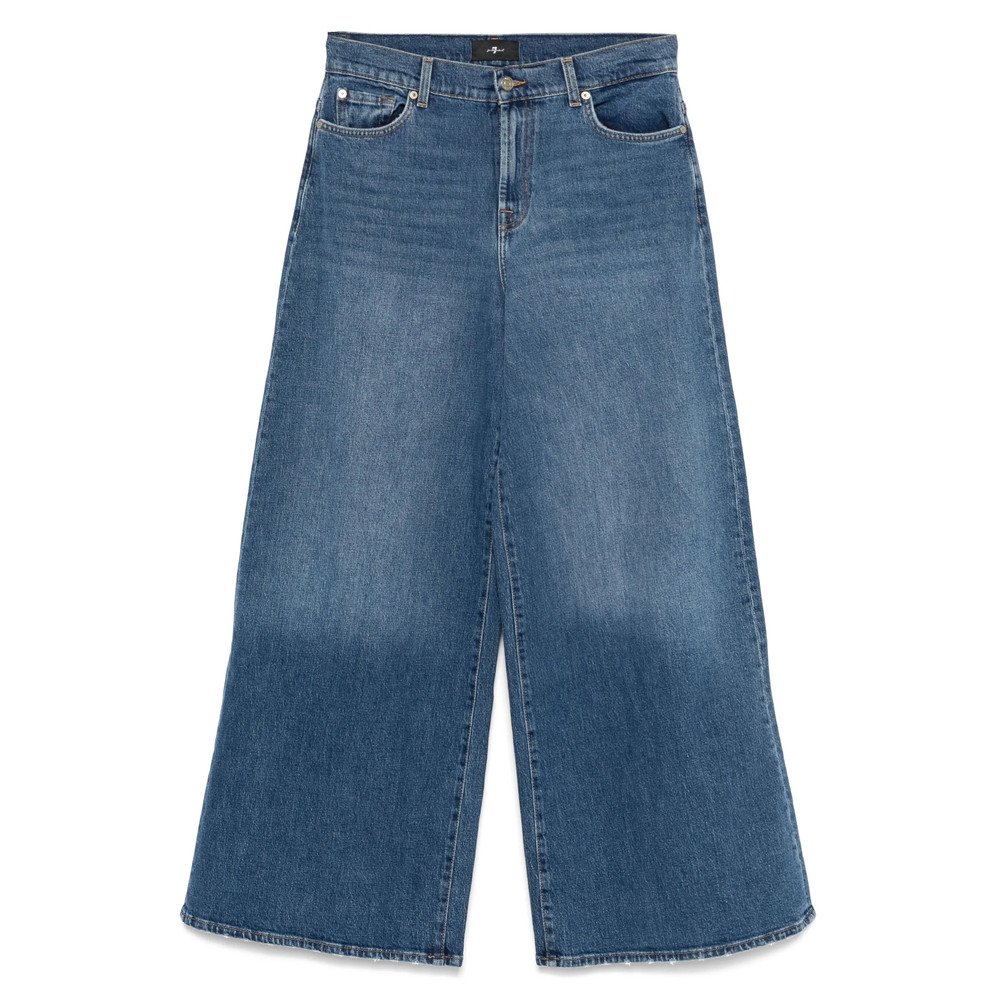 7 For All Mankind Bleached-effect Jeans