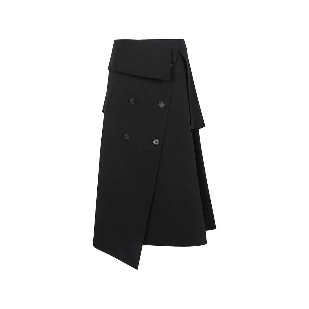Rohe Double-breasted Asymmetric Midi Skirt