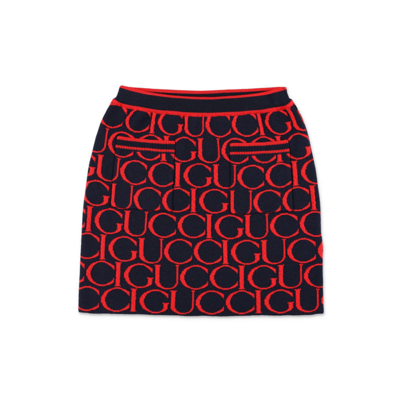 Gucci Wool-jacquard Skirt