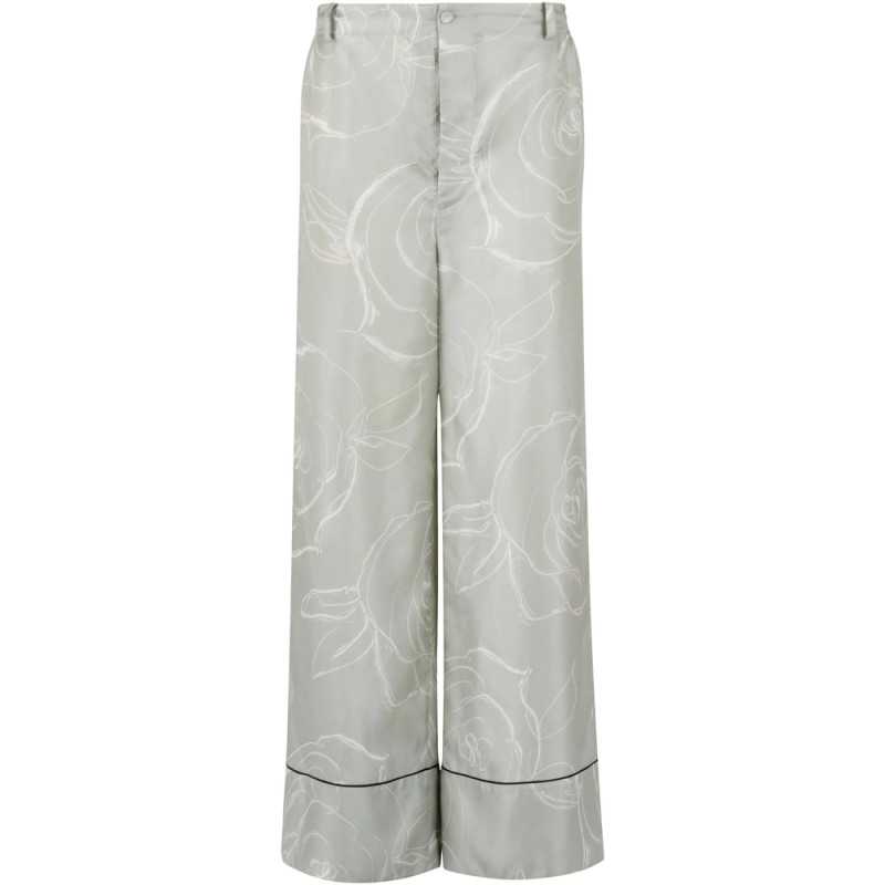 Marni Rose-print Palazzo Pants
