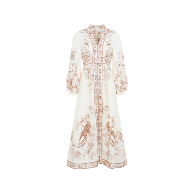 Zimmermann Indra Floral-print Midi Dress