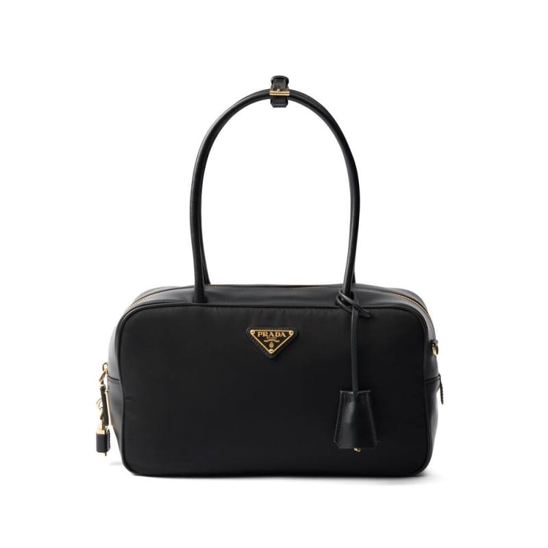 Prada Medium Re-nylon And Leather Tote Bag