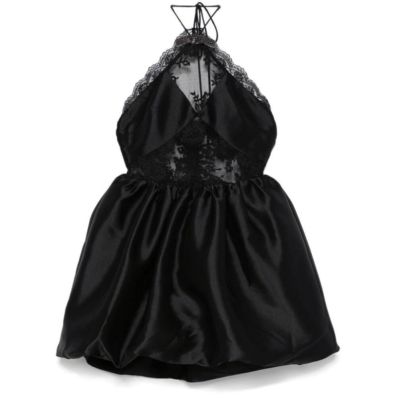 Self Portrait Lace-detailed Mini Dress