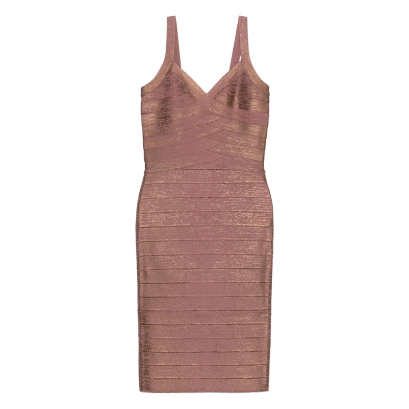 Herve Leger V-neck Bandage Dress