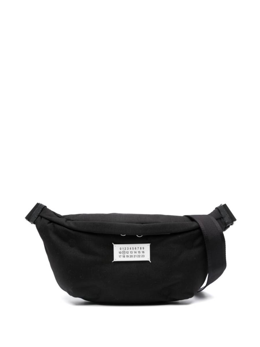 logo-appliqué belt bag