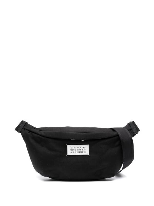 logo-appliqué belt bag