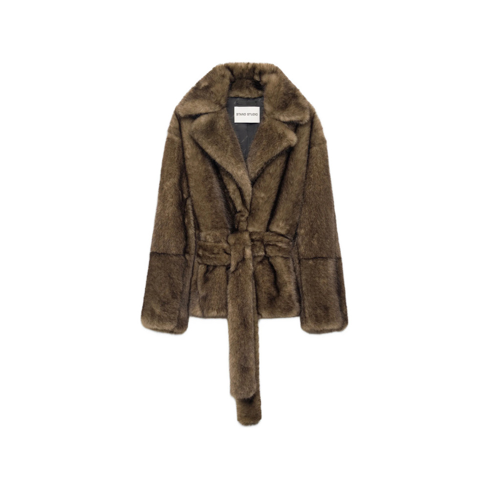 Stand Silena Faux-fur Belted Jacket