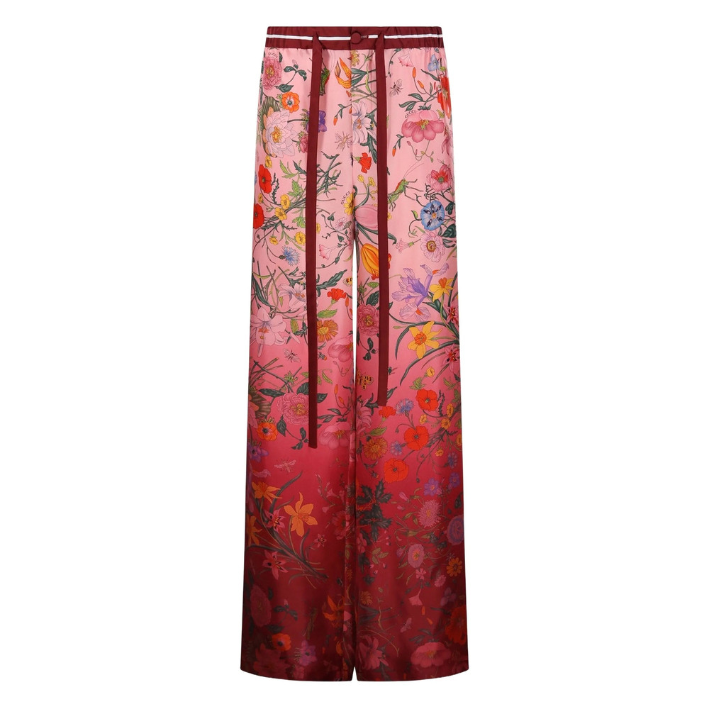 Gucci Floral-print Drawstring Trousers