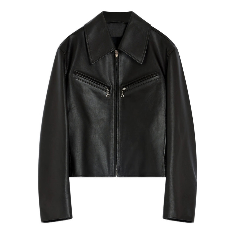 Lemaire Zip-front Leather Jacket